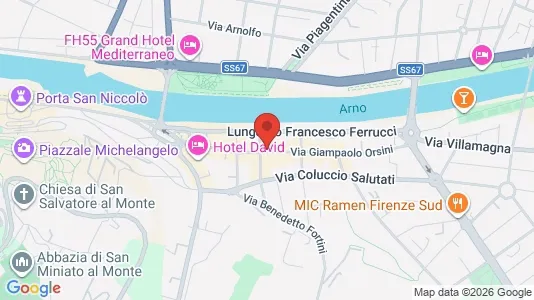 Apartments for rent i Florence - kort over placeringen