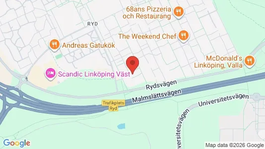 Apartments for rent i Linköping - kort over placeringen