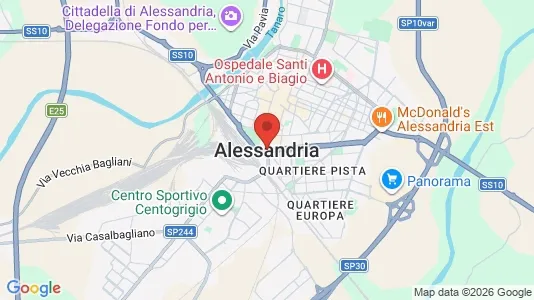Apartments for rent i Alessandria - kort over placeringen