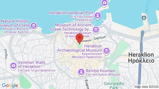 Apartments for rent i Heraklion - kort over placeringen