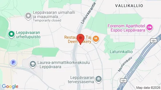 Apartments for rent i Espoo - kort over placeringen