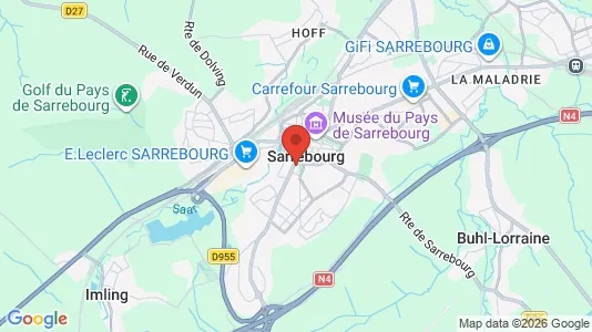 Apartments for rent in Sarrebourg - Photo from Google Street View