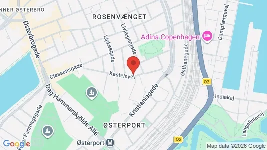 Apartments for rent i Østerbro - kort over placeringen