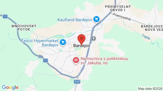 Apartments for rent in Bardejov - Photo from Google Street View