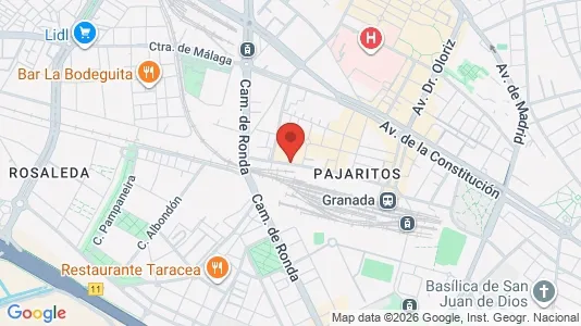 Apartments for rent i Granada - kort over placeringen