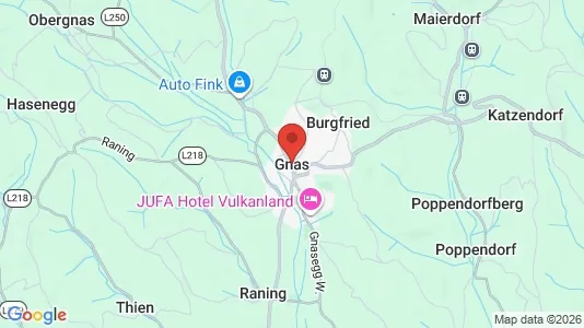 Apartments for rent i Gnas - kort over placeringen