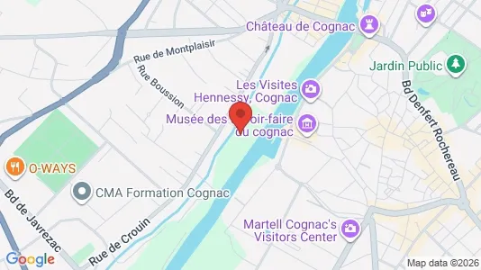 Apartments for rent i Cognac - kort over placeringen
