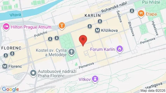 Apartments for rent i Prague 5 - kort over placeringen