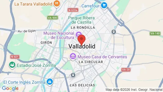 Apartments for rent i Valladolid - kort over placeringen