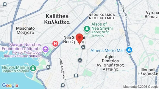 Houses for rent i Nea Smyrni - kort over placeringen