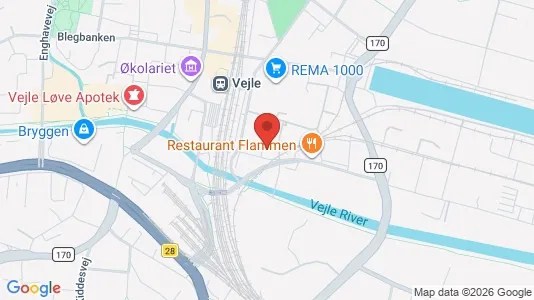 Apartments for rent i Vejle Center - kort over placeringen