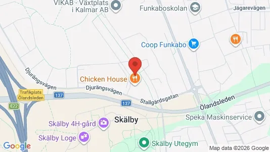Rooms for rent i Kalmar - kort over placeringen