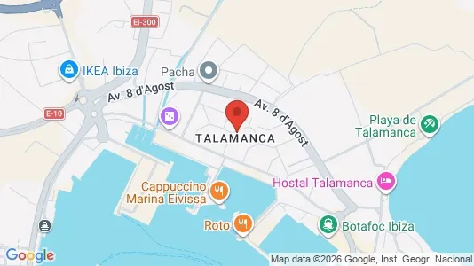 Apartments for rent i Eivissa - kort over placeringen