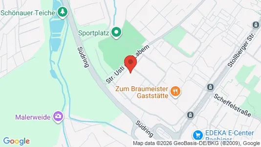 Apartments for rent i Chemnitz - kort over placeringen