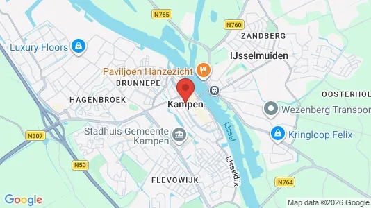 Apartments for rent i Kampen - kort over placeringen