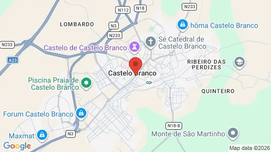 Apartments for rent i Castelo Branco - kort over placeringen
