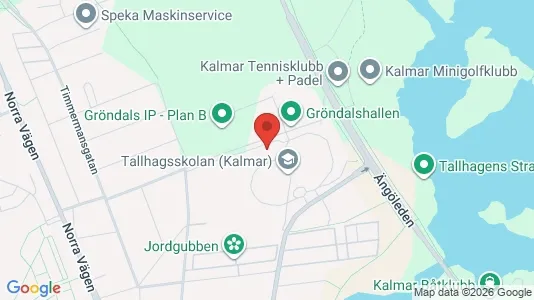 Rooms for rent i Kalmar - kort over placeringen