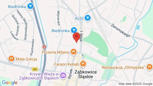 Apartments for rent i Ząbkowicki - kort over placeringen