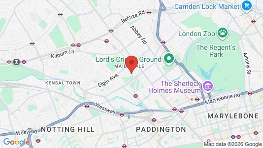 Houses for rent i London W9 - kort over placeringen