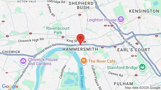 Apartments for rent i London W6 - kort over placeringen