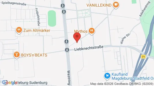 Apartments for rent i Magdeburg - kort over placeringen