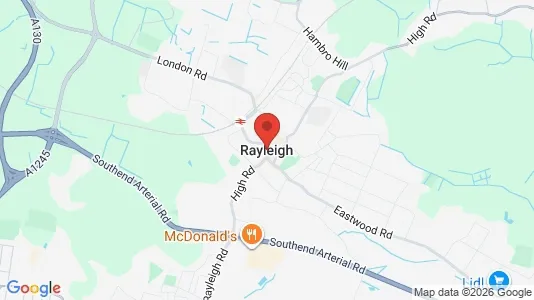 Houses for rent i Rayleigh - Essex - kort over placeringen