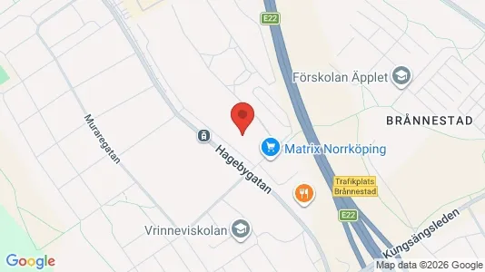 Apartments for rent i Norrköping - kort over placeringen