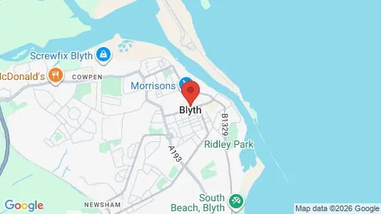 Apartments for rent i Blyth - Northumberland - kort over placeringen