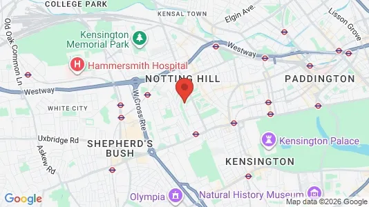 Apartments for rent i London W11 - kort over placeringen