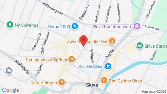 Apartments for rent i Skive - kort over placeringen