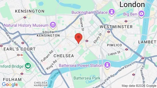Apartments for rent i London SW3 - kort over placeringen