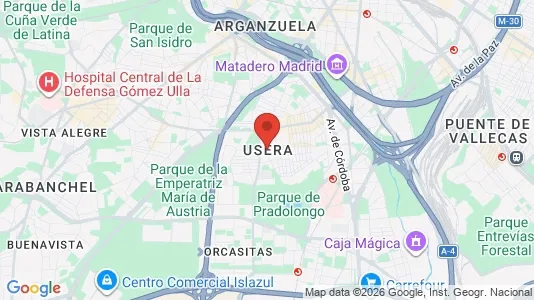 Rooms for rent i Madrid Usera - kort over placeringen