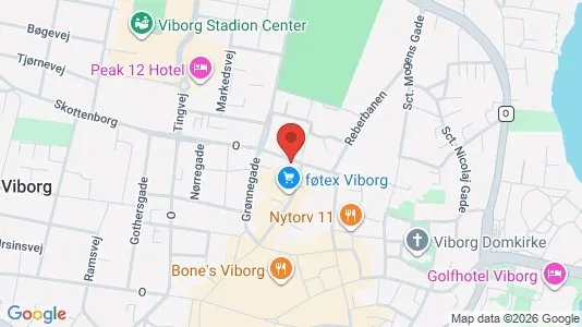 Apartments for rent i Viborg - kort over placeringen