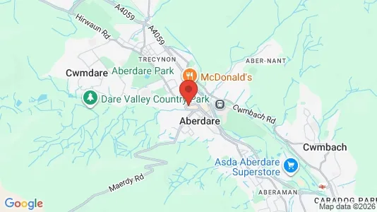 Apartments for rent i Aberdare - Mid Glamorgan - kort over placeringen