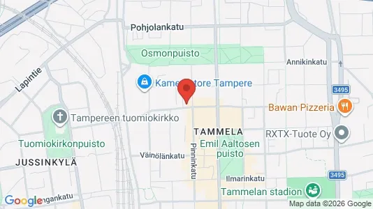 Apartments for rent i Tampere Keskinen - kort over placeringen