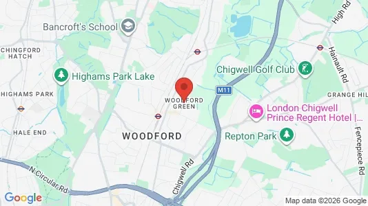 Houses for rent i Woodford Green - Essex - kort over placeringen
