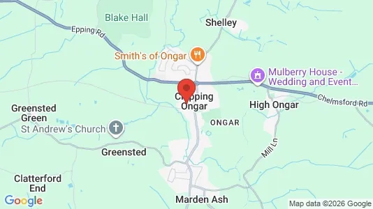 Houses for rent i Ongar - Essex - kort over placeringen