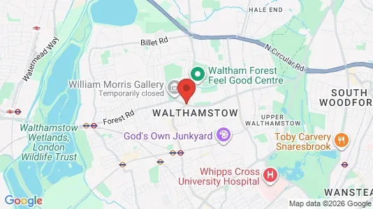 Houses for rent i London E17 - kort over placeringen