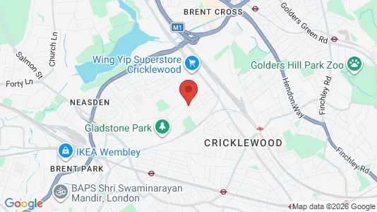 Apartments for rent i London NW2 - kort over placeringen