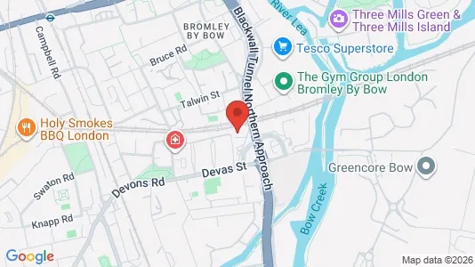 Apartments for rent i London E3 - kort over placeringen