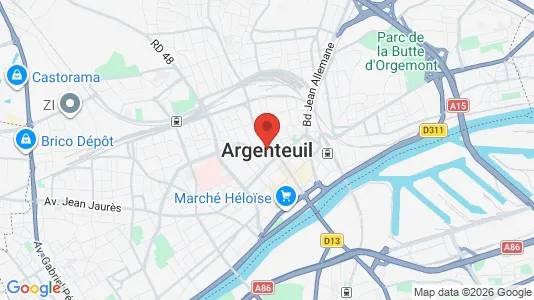 Apartments for rent i Argenteuil - kort over placeringen