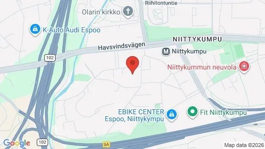 Apartments for rent i Espoo - kort over placeringen