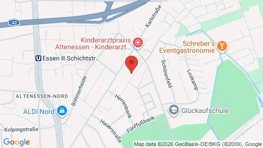Apartments for rent i Essen - kort over placeringen