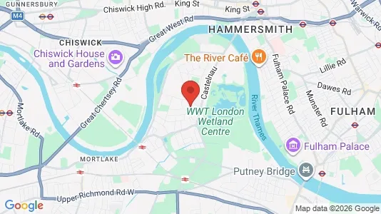 Houses for rent i London SW13 - kort over placeringen