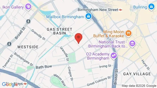 Apartments for rent i Birmingham - West Midlands - kort over placeringen
