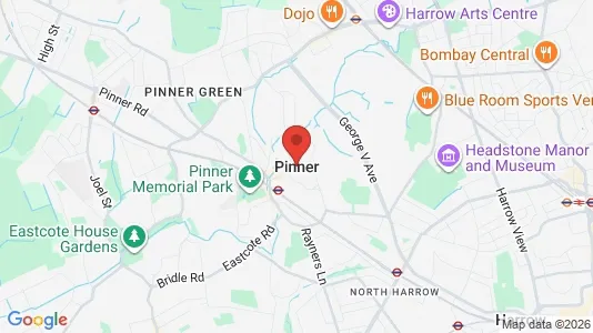 Rooms for rent i Pinner - Middlesex - kort over placeringen