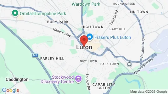 Apartments for rent i Luton - Bedfordshire - kort over placeringen
