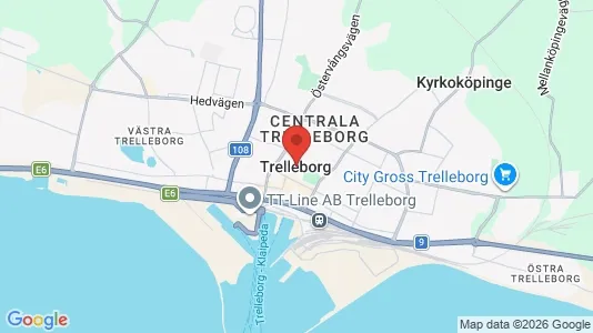 Houses for rent i Trelleborg - kort over placeringen