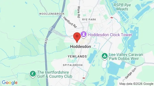 Apartments for rent in Hoddesdon - Hertfordshire - Photo from Google Street View