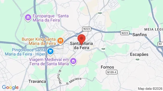 Apartments for rent i Santa Maria da Feira - kort over placeringen